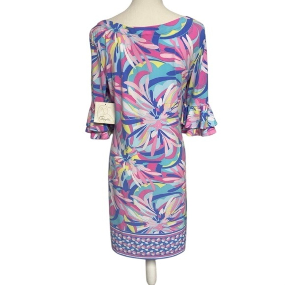 Pappagallo Victoria Oasis Combo Midi Shift Dress Womens Medium